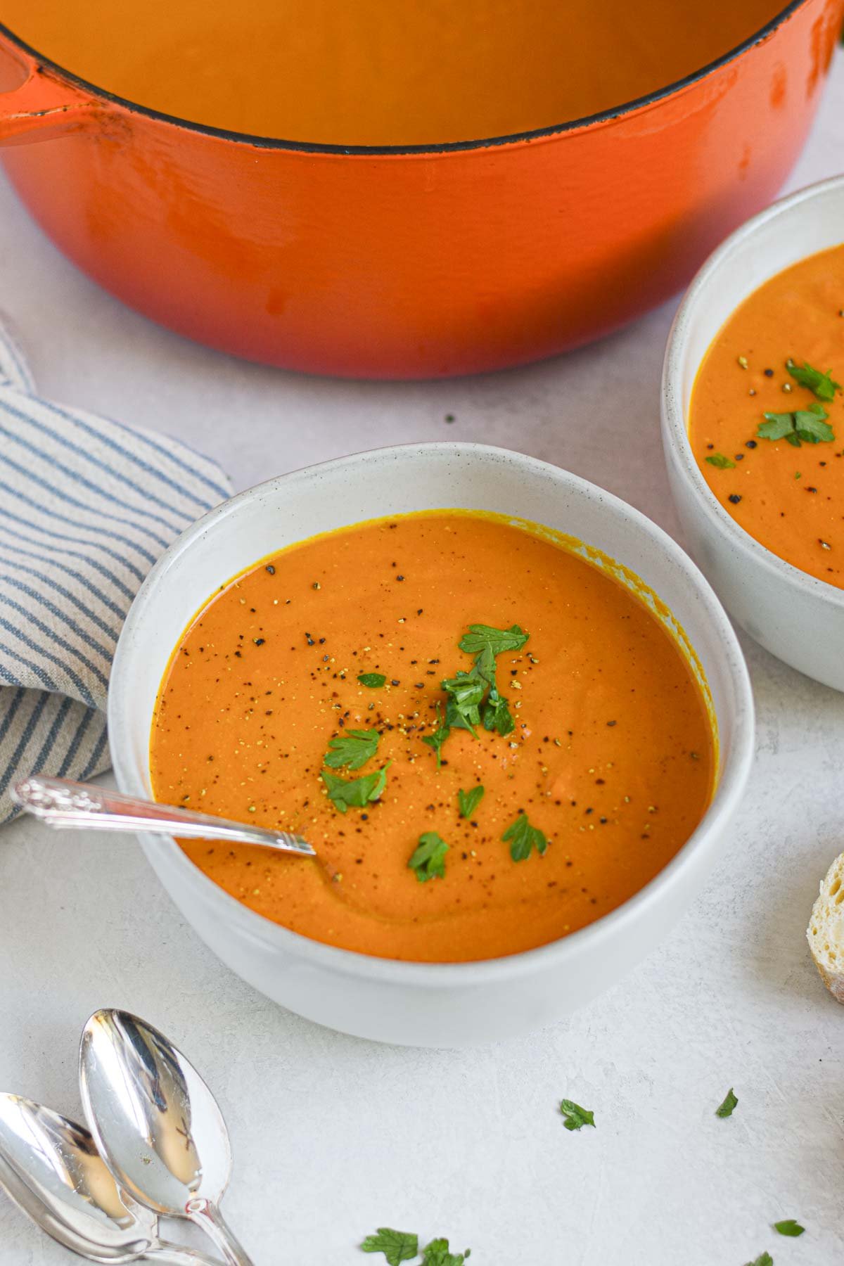 Everyday Carrot Lentil Soup by Flora & Vino that's the perfect 1